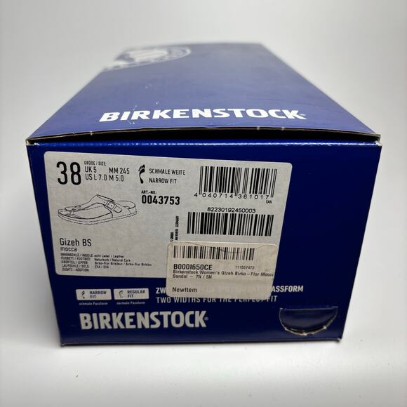 Birkenstock Gizeh BS Thong Sandal in Mocha Birko-Flor (Narrow) - Picture 11 of 11